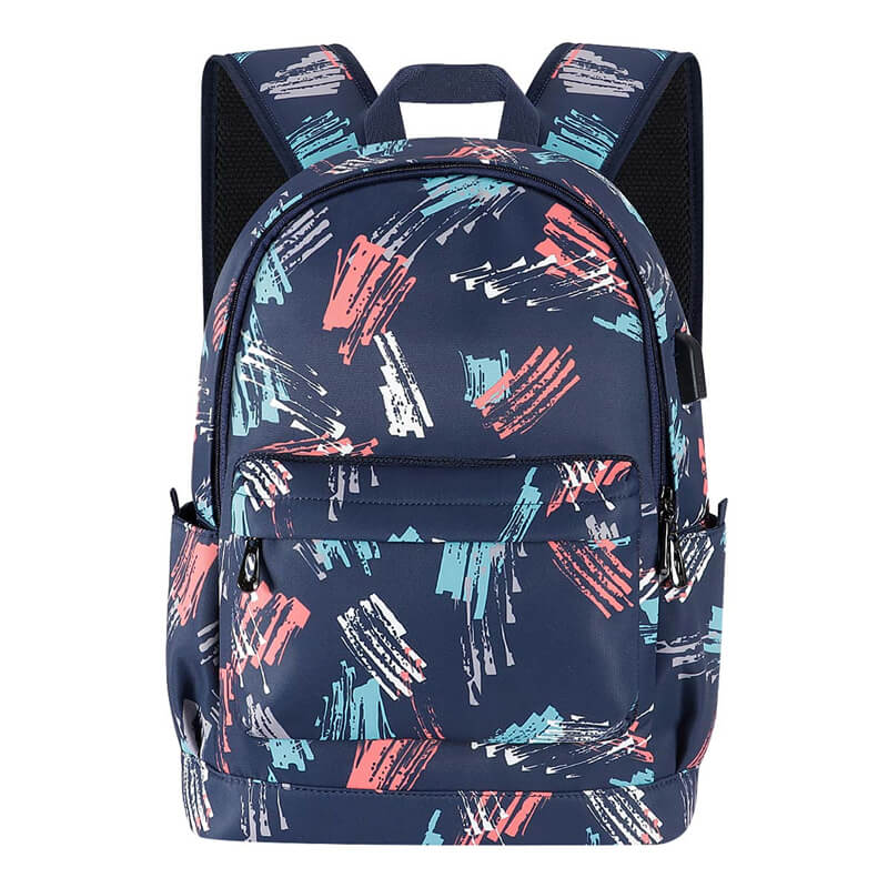 KAMO Polyester Backpack | USB interface Women Travel Bags