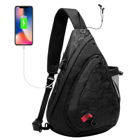 Sling Backpack Crossbody Bag for Women Men Travel Shoulder Chest B KAMO